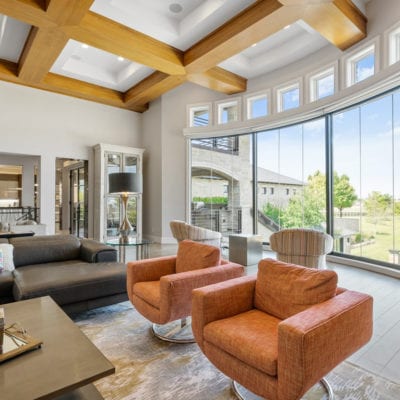 Floor-to-Ceiling windows provide lots of natural light to this home.